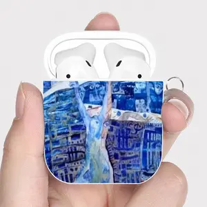 True Blue Airpods 2 Case (Hard Shell, White)