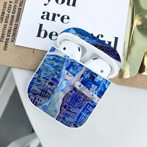 True Blue Airpods 2 Case (Hard Shell, White)