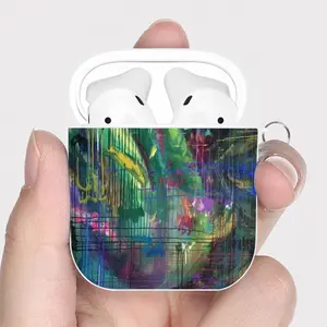 Tropical Rainforest Airpods 2 Case (Hard Shell, White)