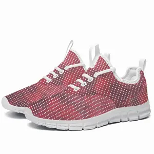 Men White On Red F7 Running Shoes