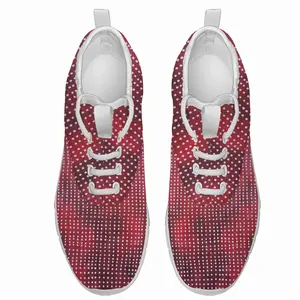 Men White On Red F7 Running Shoes