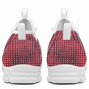 Men White On Red F7 Running Shoes