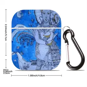 Drawing Ink - Blue Diva Airpods 2 Case (Hard Shell, White)