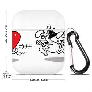 Chasing Love Airpods 2 Case (Hard Shell, White)