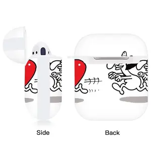 Chasing Love Airpods 2 Case (Hard Shell, White)