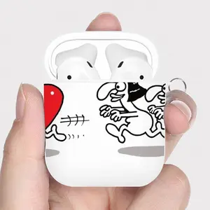 Chasing Love Airpods 2 Case (Hard Shell, White)