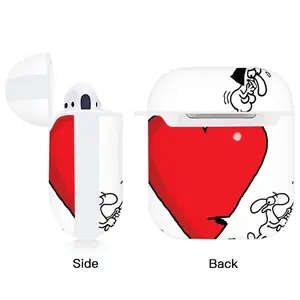 Axing Love Airpods 2 Case (Hard Shell, White)