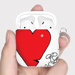 Axing Love Airpods 2 Case (Hard Shell, White)