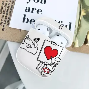 Art Lover Airpods 2 Case (Hard Shell, White)