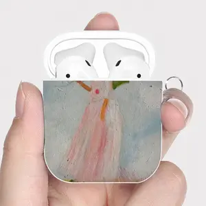 Lady Airpods 2 Case (Hard Shell, White)