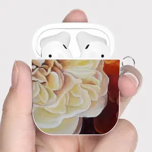 Roses Airpods 2 Case (Hard Shell, White)