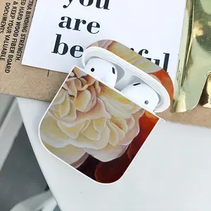 Roses Airpods 2 Case (Hard Shell, White)