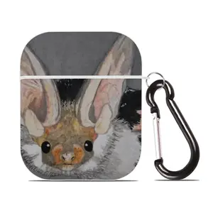 Batman - Watercolor Gray Mouse Animals Poster Airpods 2 Case (Hard Shell, White)