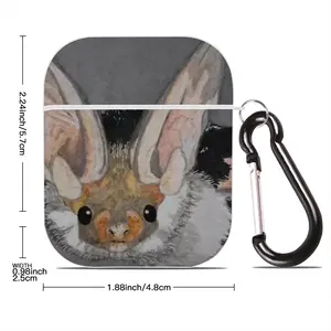 Batman - Watercolor Gray Mouse Animals Poster Airpods 2 Case (Hard Shell, White)