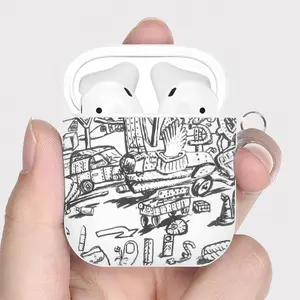 Battleground Airpods 2 Case (Hard Shell, White)