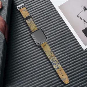 Peony In Gold iWatch Classic Strap (Multi-Size)