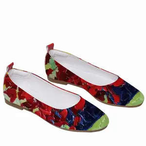 Men French Poppies Single Shoes