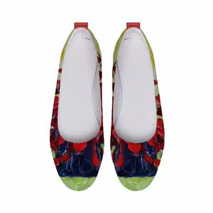 Men French Poppies Single Shoes