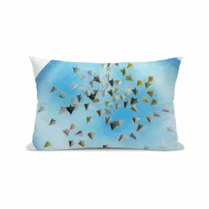 Crowd Of Flyers Polyester Pillow (Rectangle, Multi-Size)