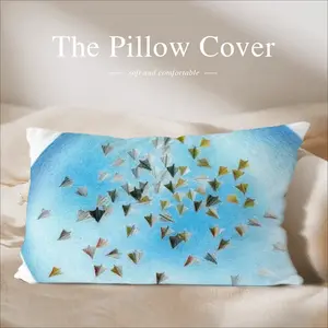 Crowd Of Flyers Polyester Pillow (Rectangle, Multi-Size)