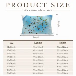 Crowd Of Flyers Polyester Pillow (Rectangle, Multi-Size)