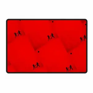 Deep Red (Decomposition) Polyester Mats (Black Side)