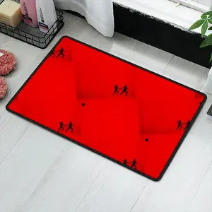 Deep Red (Decomposition) Polyester Mats (Black Side)