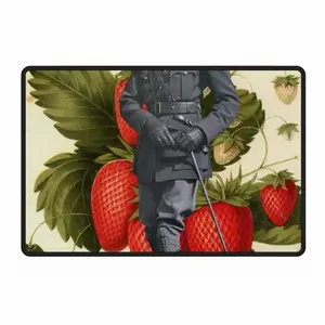 Major Strawberry Polyester Mats (Black Side)