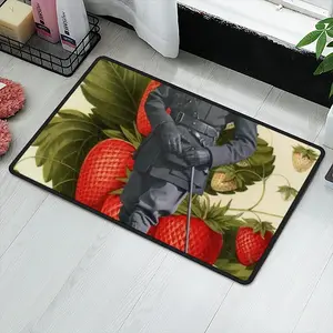 Major Strawberry Polyester Mats (Black Side)