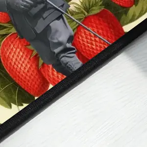 Major Strawberry Polyester Mats (Black Side)