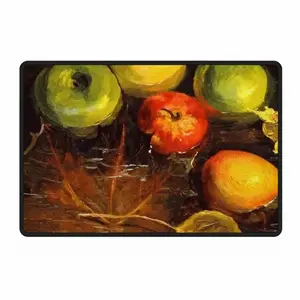 Floating Apples Polyester Mats (Black Side)