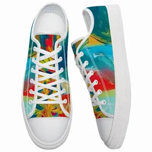 Men Burning Flame Retro Canvas Shoes