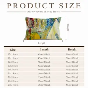 Kenya Fragment Polyester Pillow (Rectangle, Multi-Size)