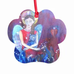 Angel With Cat Cloud Pendant (Aluminum)