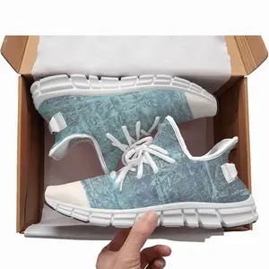 Men Arctic Blue Woven Training Shoes