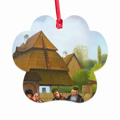 Klezmers In Shtetl Cloud Pendant (Aluminum)