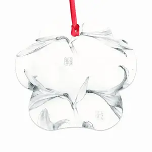 Diary With Lilies Cloud Pendant (Aluminum)