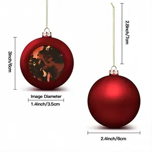 Orange Black Christmas Ball (Big)