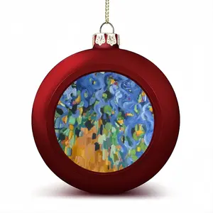 Blue Irises Christmas Ball (Big)