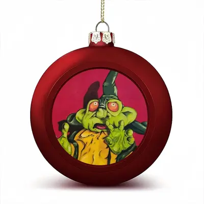 Green Alien Wizard Christmas Ball (Big)