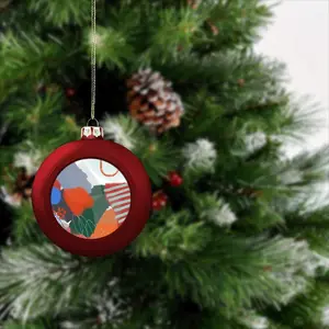 Modern Extra Large Orange Christmas Ball (Big)