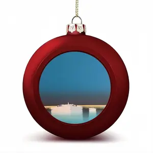 One Small Boat With Deep Blue Sky Christmas Ball (Big)