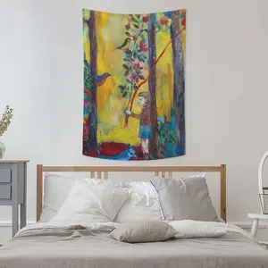 Angel Of Forest Wall Tapestry (Multi-Size, Vertical)