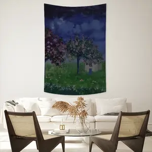 Memory Of A Village Of Long Ago Wall Tapestry (Multi-Size, Vertical)