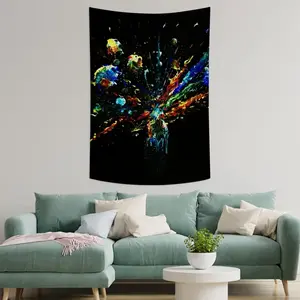 Dancing Cells K Wall Tapestry (Multi-Size, Vertical)