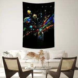 Dancing Cells K Wall Tapestry (Multi-Size, Vertical)