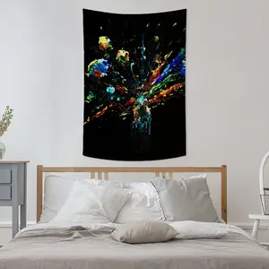 Dancing Cells K Wall Tapestry (Multi-Size, Vertical)