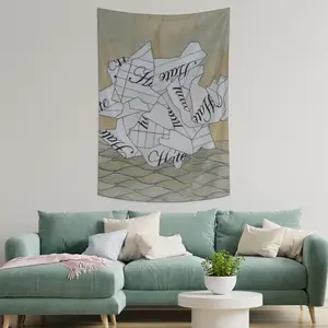 Crush Hate Wall Tapestry (Multi-Size, Vertical)