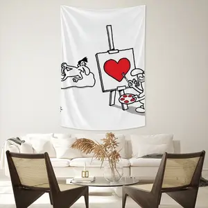 Art Lover Wall Tapestry (Multi-Size, Vertical)