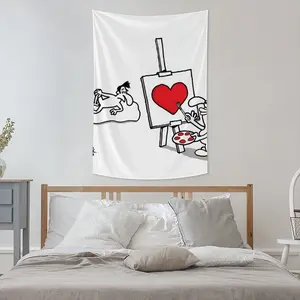 Art Lover Wall Tapestry (Multi-Size, Vertical)